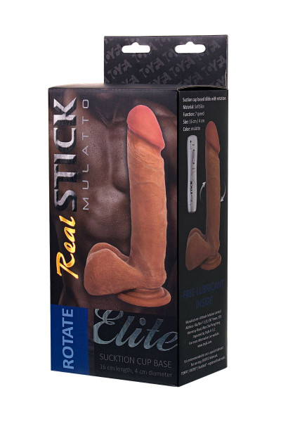 Ротатор-мулат TOYFA RealStick Elite Mulatto - 21 см. Ротатор-мулат TOYFA RealStick Elite Mulatto - 21 см.