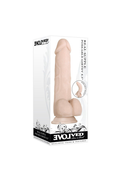 Гибкий фаллоимитатор Real Supple Poseable - 21,5 см. Гибкий фаллоимитатор Real Supple Poseable - 21,5 см.
