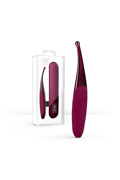 Фиолетовый точечный вибромассажер Senzi Vibrator - 14,7 см. Фиолетовый точечный вибромассажер Senzi Vibrator - 14,7 см.