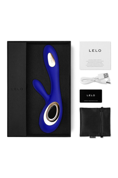 Синий вибратор-кролик Lelo Soraya Wave - 21,8 см. Синий вибратор-кролик Lelo Soraya Wave - 21,8 см.