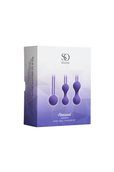 Набор из 3 фиолетовых вагинальных шариков Kegel Training Set Набор из 3 фиолетовых вагинальных шариков Kegel Training Set