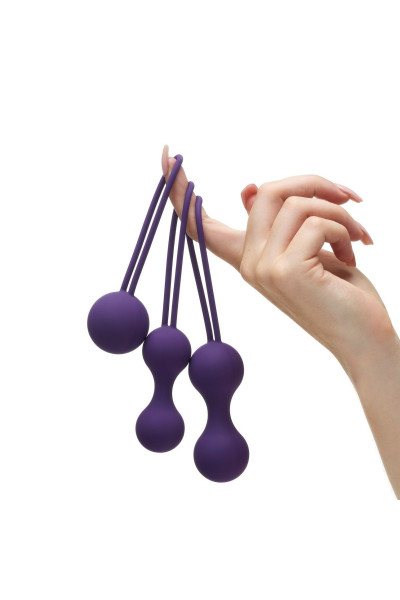 Набор из 3 фиолетовых вагинальных шариков Kegel Training Set Набор из 3 фиолетовых вагинальных шариков Kegel Training Set