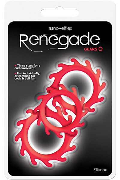 Набор из 3 красных эрекционных колец Renegade Gears Набор из 3 красных эрекционных колец Renegade Gears
