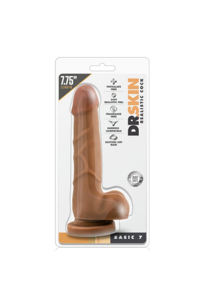 Фаллоимитатор-мулат Realistic Cock Basic 7 - 19,7 см. Фаллоимитатор-мулат Realistic Cock Basic 7 - 19,7 см.