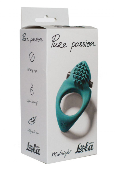 Зеленое эрекционное виброкольцо Pure Passion Midnight Зеленое эрекционное виброкольцо Pure Passion Midnight
