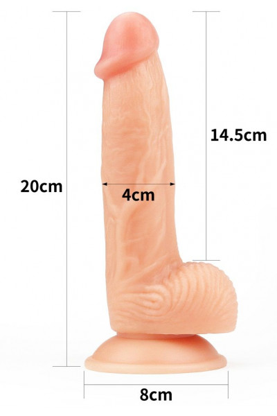 Телесный фаллоимитатор 8 The Ultra Soft Dude - 20 см. Телесный фаллоимитатор 8 The Ultra Soft Dude - 20 см.