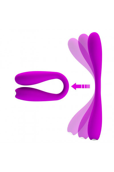 Лиловый гнущийся водонепроницаемый вибратор Yedda - 17 см. Лиловый гнущийся водонепроницаемый вибратор Yedda - 17 см.