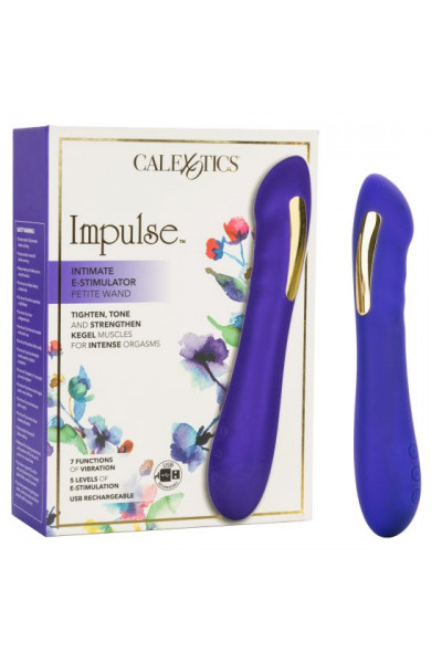 Фиолетовый вибратор с электростимуляцией Intimate E-Stimulator Petite Wand - 18,5 см. Фиолетовый вибратор с электростимуляцией Intimate E-Stimulator Petite Wand - 18,5 см.