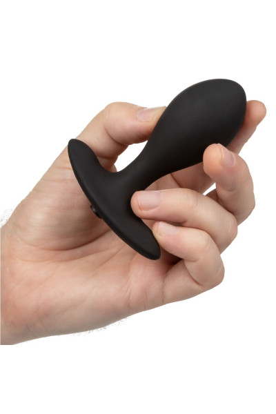 Черная расширяющаяся анальная пробка Weighted Silicone Inflatable Plug M Черная расширяющаяся анальная пробка Weighted Silicone Inflatable Plug M