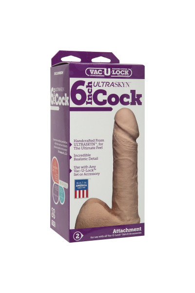 Ультра реалистичная насадка Vac-U-Lock 6 ULTRASKYN Cock - 17,3 см. Ультра реалистичная насадка Vac-U-Lock 6 ULTRASKYN Cock - 17,3 см.