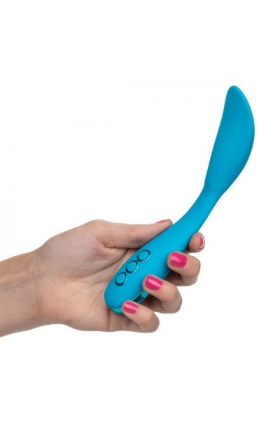 Голубой гнущийся вибратор Palm Springs Pleaser с функцией Power Boost - 15,25 см. Голубой гнущийся вибратор Palm Springs Pleaser с функцией Power Boost - 15,25 см.