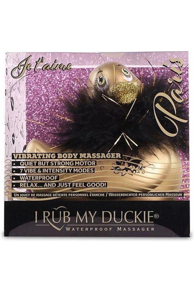 Золотистый вибратор-уточка I Rub My Duckie 2.0 Paris Золотистый вибратор-уточка I Rub My Duckie 2.0 Paris