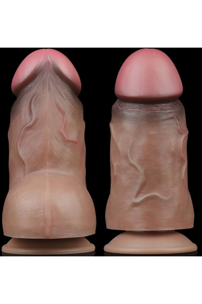 Коричневый фаллоимитатор 7.0 Dual Layered Platinum Silicone Cock - 18,2 см. Коричневый фаллоимитатор 7.0 Dual Layered Platinum Silicone Cock - 18,2 см.