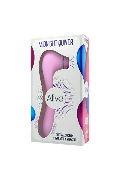 Розовый клиторальный вакуумный вибростимулятор Midnight Quiver - 18,6 см. Розовый клиторальный вакуумный вибростимулятор Midnight Quiver - 18,6 см.