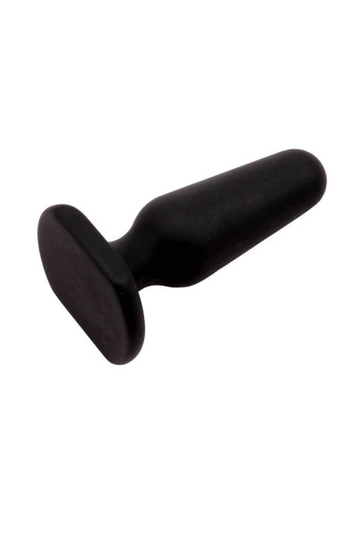Черная анальная пробка S Silicone Plug - 7,3 см. Черная анальная пробка S Silicone Plug - 7,3 см.