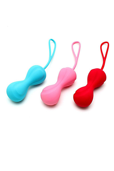 Набор из трёх двойных вагинальных шариков Satisfyer Power Balls Набор из трёх двойных вагинальных шариков Satisfyer Power Balls