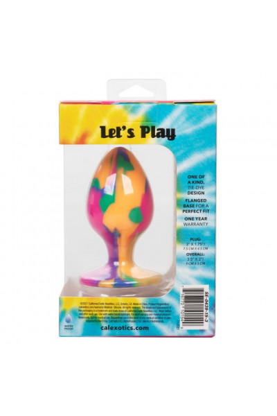 Яркая анальная пробка Cheeky Large Tie-Dye Plug - 9 см. Яркая анальная пробка Cheeky Large Tie-Dye Plug - 9 см.