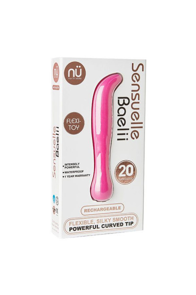 Ярко-розовый перезаряжаемый G-вибратор BAELLI - 12 см. Ярко-розовый перезаряжаемый G-вибратор BAELLI - 12 см.