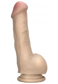 Реалистичны вибромассажёр на присоске REALSTUFF 6.5INCH VIBRATOR III - 16,5 см.
