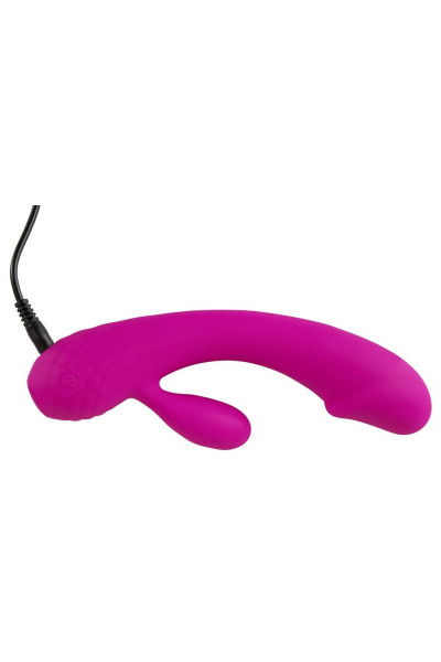 Лиловый вибратор-кролик Super Soft Silicone Rabbit Vibrator - 17,7 см. Лиловый вибратор-кролик Super Soft Silicone Rabbit Vibrator - 17,7 см.