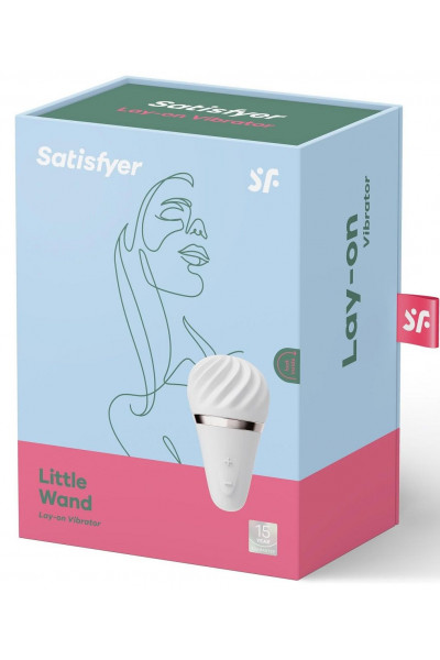 Белый вибромассажер Satisfyer Little Wand Белый вибромассажер Satisfyer Little Wand