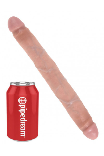 Телесный двусторонний фаллоимитатор 12 Slim Double Dildo - 30 см. Телесный двусторонний фаллоимитатор 12 Slim Double Dildo - 30 см.