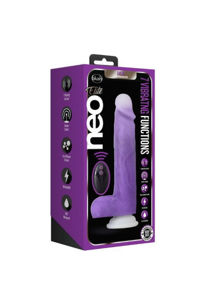 Фиолетовый вибратор-реалистик Encore 8 Inch Vibrating Dildo - 21,6 см. Фиолетовый вибратор-реалистик Encore 8 Inch Vibrating Dildo - 21,6 см.