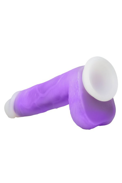 Фиолетовый вибратор-реалистик Encore 8 Inch Vibrating Dildo - 21,6 см. Фиолетовый вибратор-реалистик Encore 8 Inch Vibrating Dildo - 21,6 см.