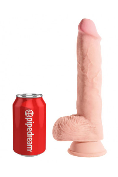 Телесный фаллоимитатор на присоске 10 Triple Density Fat Cock with Balls - 27,9 см. Телесный фаллоимитатор на присоске 10 Triple Density Fat Cock with Balls - 27,9 см.