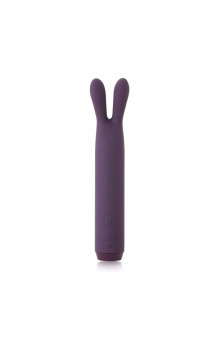 Фиолетовый вибратор с ушками Rabbit Bullet Vibrator - 8,9 см.