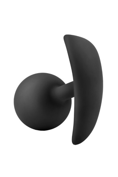 Черная анальная пробка Silicone Vibra Plug - 8,9 см. Черная анальная пробка Silicone Vibra Plug - 8,9 см.