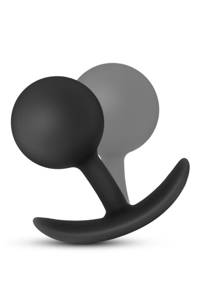 Черная анальная пробка Silicone Vibra Plug - 8,9 см. Черная анальная пробка Silicone Vibra Plug - 8,9 см.