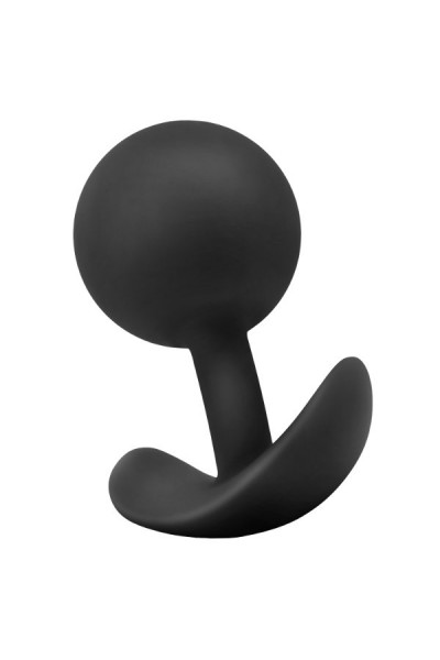 Черная анальная пробка Silicone Vibra Plug - 8,9 см. Черная анальная пробка Silicone Vibra Plug - 8,9 см.