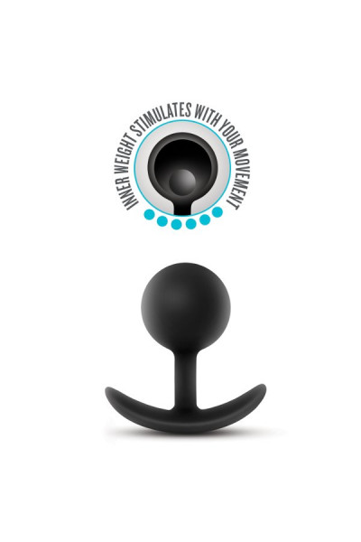 Черная анальная пробка Silicone Vibra Plug - 8,9 см. Черная анальная пробка Silicone Vibra Plug - 8,9 см.