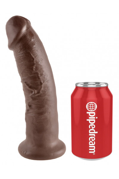 Коричневый фаллоимитатор 9 Cock - 22,9 см. Коричневый фаллоимитатор 9 Cock - 22,9 см.