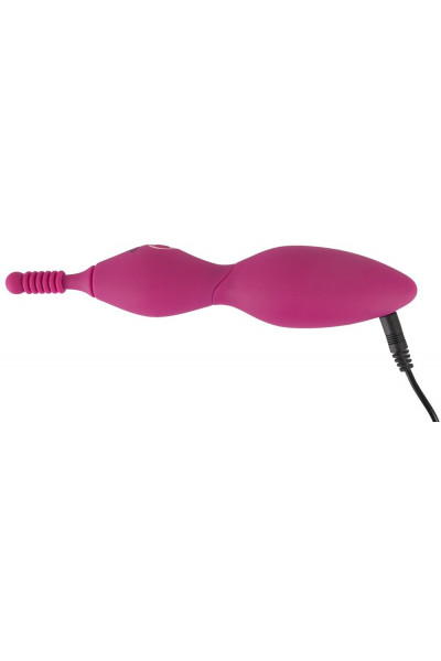 Ярко-розовый клиторальный вибратор с 3 насадками Spot Vibrator with 3 Tips - 17,9 см. Ярко-розовый клиторальный вибратор с 3 насадками Spot Vibrator with 3 Tips - 17,9 см.