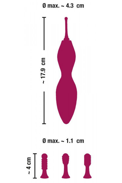 Ярко-розовый клиторальный вибратор с 3 насадками Spot Vibrator with 3 Tips - 17,9 см. Ярко-розовый клиторальный вибратор с 3 насадками Spot Vibrator with 3 Tips - 17,9 см.
