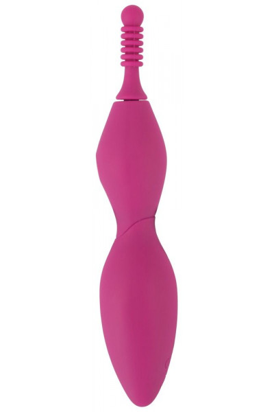 Ярко-розовый клиторальный вибратор с 3 насадками Spot Vibrator with 3 Tips - 17,9 см. Ярко-розовый клиторальный вибратор с 3 насадками Spot Vibrator with 3 Tips - 17,9 см.