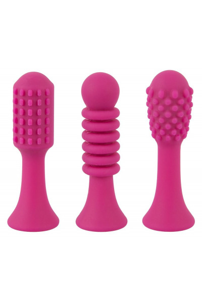 Ярко-розовый клиторальный вибратор с 3 насадками Spot Vibrator with 3 Tips - 17,9 см. Ярко-розовый клиторальный вибратор с 3 насадками Spot Vibrator with 3 Tips - 17,9 см.
