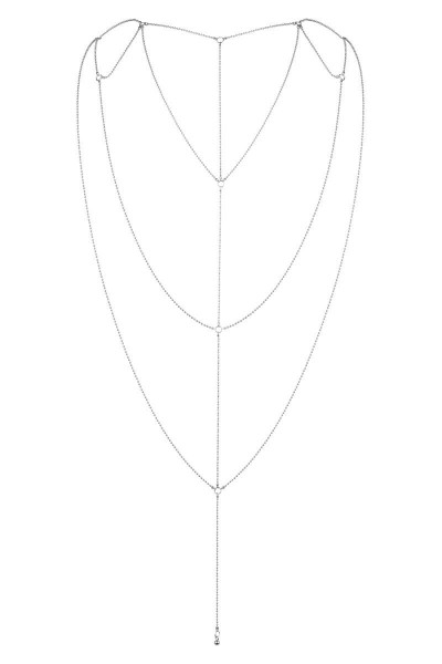 Серебристое плетеное украшение Magnifique Back and Cleavage Chain Серебристое плетеное украшение Magnifique Back and Cleavage Chain