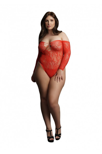 Пикантное боди Wonder Rhinestone Bodysuit с длинными рукавами Пикантное боди Wonder Rhinestone Bodysuit с длинными рукавами