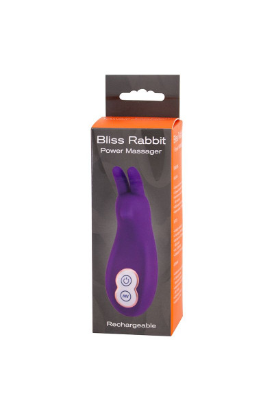 Фиолетовый клиторальный вибростимулятор BLISS RABBIT POWER MASSAGER Фиолетовый клиторальный вибростимулятор BLISS RABBIT POWER MASSAGER