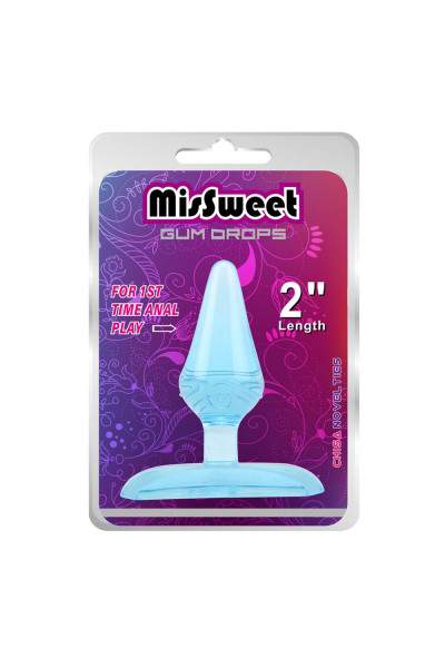 Голубая анальная пробка Gum Drops Plug - 6,6 см. Голубая анальная пробка Gum Drops Plug - 6,6 см.