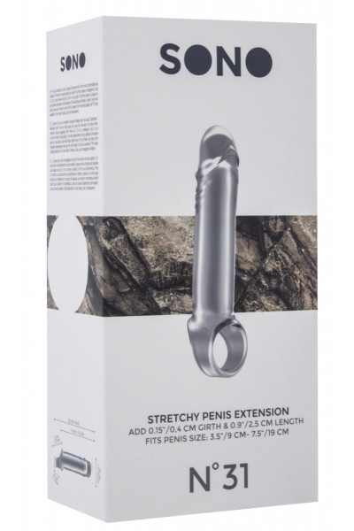 Прозрачная удлиняющая насадка Stretchy Penis Extension No.31 Прозрачная удлиняющая насадка Stretchy Penis Extension No.31