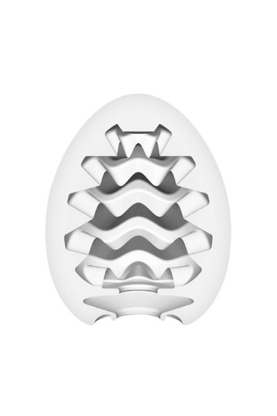 Мастурбатор-яйцо с охлаждающей смазкой EGG Wavy Cool Мастурбатор-яйцо с охлаждающей смазкой EGG Wavy Cool
