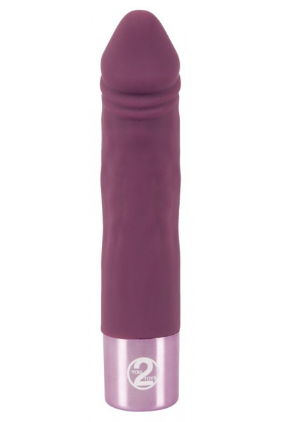 Фиолетовый вибратор-реалистик Realistic Vibe - 14,3 см. Фиолетовый вибратор-реалистик Realistic Vibe - 14,3 см.