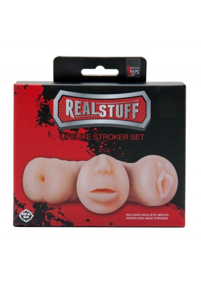 Набор из 3 мастурбаторов LIFELIKE STROKER SET Набор из 3 мастурбаторов LIFELIKE STROKER SET