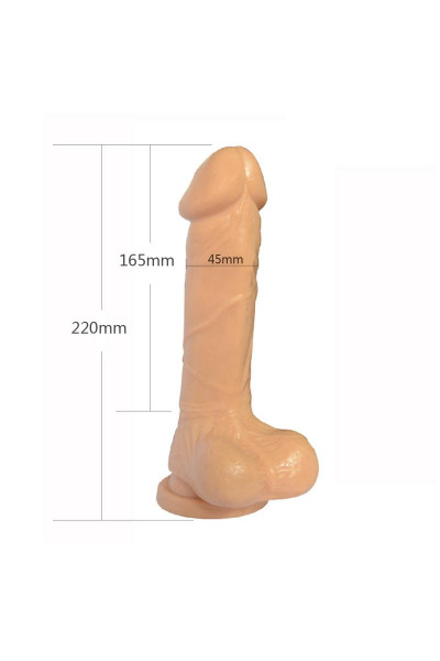 Телесный фаллоимитатор 8 Inch Carved DIldo - 22 см. Телесный фаллоимитатор 8 Inch Carved DIldo - 22 см.