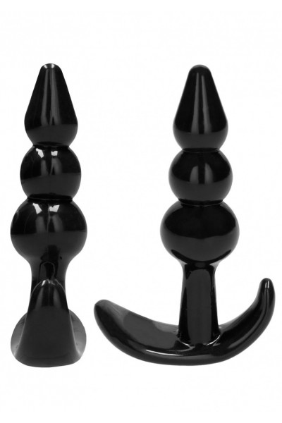 Набор из 4 черных анальных пробок N80 4-Piece Butt Plug Set Набор из 4 черных анальных пробок N80 4-Piece Butt Plug Set