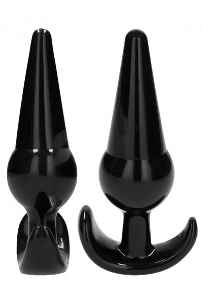 Набор из 4 черных анальных пробок N80 4-Piece Butt Plug Set Набор из 4 черных анальных пробок N80 4-Piece Butt Plug Set